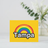 TAMPA LGBT PRIDE RAINBOW BRIEFKAART (Staand voorkant)
