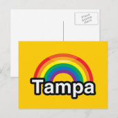 TAMPA LGBT PRIDE RAINBOW BRIEFKAART (Voorkant / Achterkant)