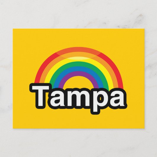 TAMPA LGBT PRIDE RAINBOW BRIEFKAART (Voorkant)