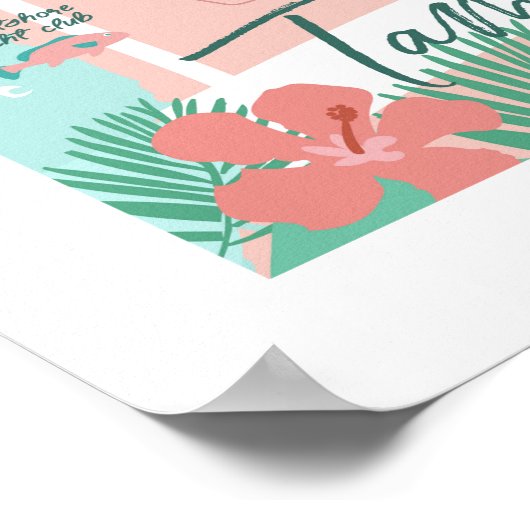 Tampa Map Print, 18 "x24" Poster (Hoek)