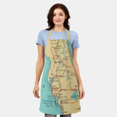 Tampa naar Naples Apron Schort (Gedragen)