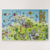 Tampa Orlando Florida Fun Map Legpuzzel (Horizontaal)