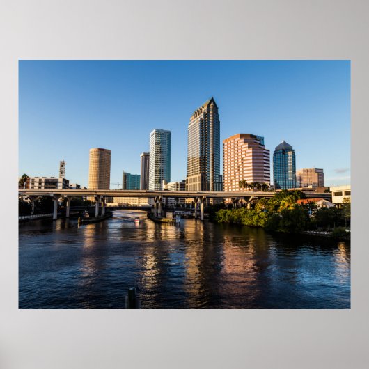 Tampa Riverwalk Print, Value Poster papier (mat) (Voorkant)