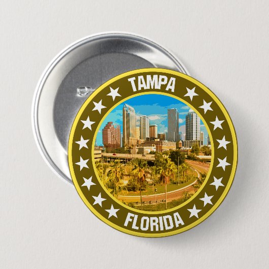 Tampa Ronde Button 7,6 Cm (Voorkant /achterkant)