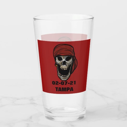 TAMPA SKULLS GLAS (Achterkant)