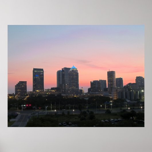 Tampa Skyline Poster (Voorkant)