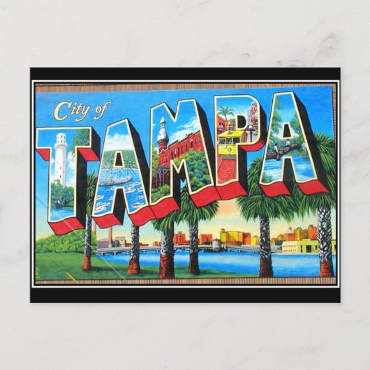Tampa stad  Briefkaart (Voorkant)
