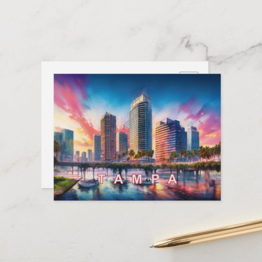 Tampa The Big Guava Briefkaart (Voorkant / Achterkant in situ)