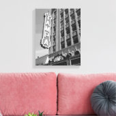 Tampa Theater Zwart-wit Fotodoek Canvas Afdruk (Insitu (Woonkamer))