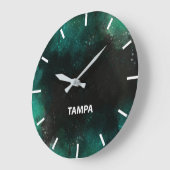 Tampa Time Zone Newsroom Wall Grote Klok (Hoek)
