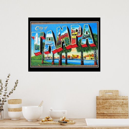 Tampa Vintage Poster City of Tampa (Keuken)