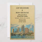 Tampa Wedding Invitation Florida Kaart (Voorkant)