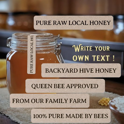 Tamper-evident Seal Honey Jar Security Vinyl Label