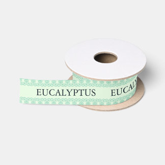 Tamper-Proof Honey Jar Lid Eucalyptus Satijnen Lint