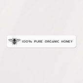 Tamperdichte zegel met deksel van de Logo Honey Ja Labels (Design 1)