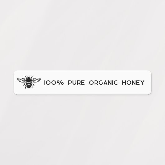 Tamperdichte zegel met deksel van de Logo Honey Ja Labels (Design 1)