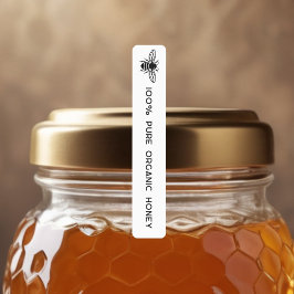 Tamperdichte zegel met deksel van de Logo Honey Ja Labels