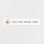 Tamperdichte zegel met deksel van de Logo Honey Ja Labels (Design 1)