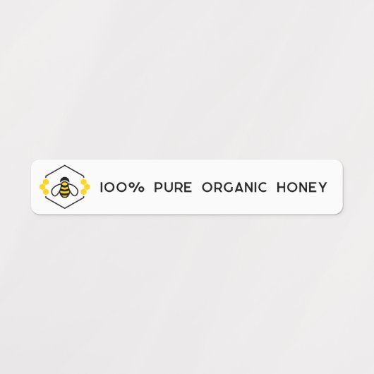 Tamperdichte zegel met deksel van de Logo Honey Ja Labels (Design 1)