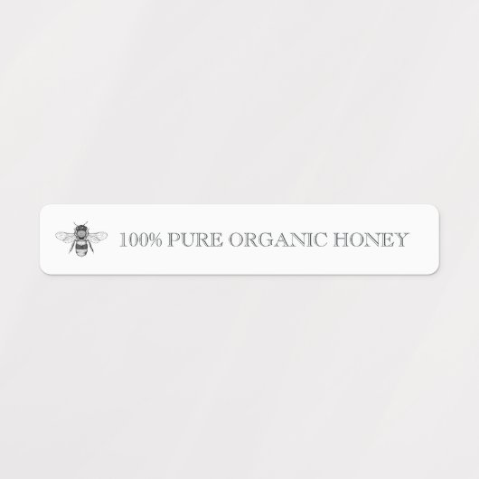 Tamperdichte zegel met deksel van de Logo Honey Ja Labels (Design 1)