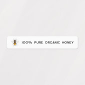 Tamperdichte zegel met deksel van de Logo Honey Ja Labels (Design 1)