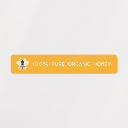 Tamperdichte zegel met deksel van de Logo Honey Ja Labels (Design 1)