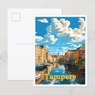 Tampere Finland Reizen  Illustratie Briefkaart