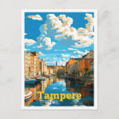 Tampere Finland Reizen  Illustratie Briefkaart (Voorkant)