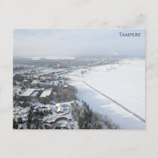 Tampere in de winter briefkaart