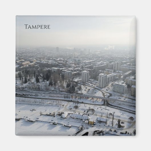 Tampere in de Winter Magneet (Voorkant)