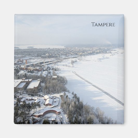 Tampere in de Winter Magneet (Voorkant)