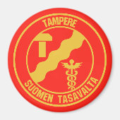 Tampere Round Emblem Magneet (Voorkant)