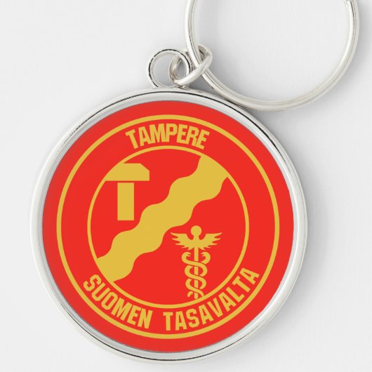 Tampere Round Emblem Sleutelhanger (Voorkant)