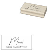 Tampon de remerciement du studio d'artiste rubberstempel (Gestempeld)