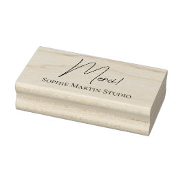 Tampon de remerciement du studio d'artiste rubberstempel