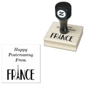 Tampon gelukkig postcrossing uit Frankrijk Rubberstempel (Gestempeld)