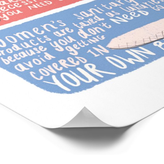 Tampon Tax Poster (Hoek)