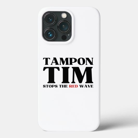 Tampon Tim Zal De Rode Golf Stoppen-Tim Walz 2024 Case-Mate iPhone Case (Achterkant)