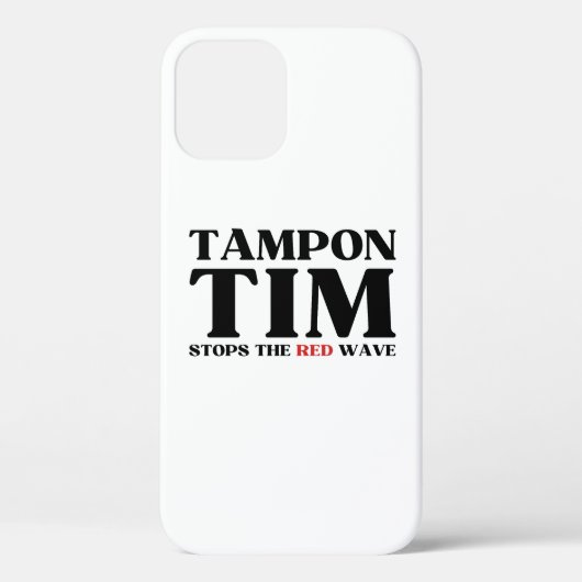 Tampon Tim Zal De Rode Golf Stoppen-Tim Walz 2024 Case-Mate iPhone Case (Achterkant)