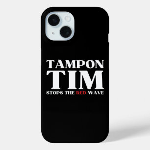 Tampon Tim Zal De Rode Golf Stoppen-Tim Walz 2024 iPhone 15 Case