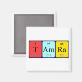 Tamra periodiek table name magnet (Voorkant / Achterkant)
