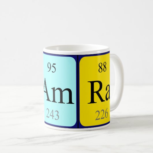 Tamra periodieke lijstnaam mok (Voorkant rechts)