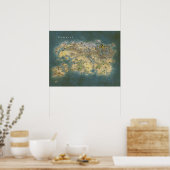 Tamriel Map Poster (Keuken)