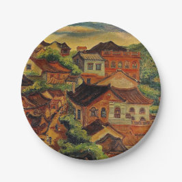 Tamsui en Chen Cheng-Po/Taiwanese  kunst Papieren Bordje