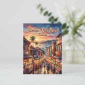 Tamsui Oude Straat Taiwan Briefkaart (Staand voorkant)
