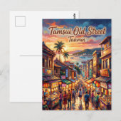 Tamsui Oude Straat Taiwan Briefkaart (Voorkant / Achterkant)