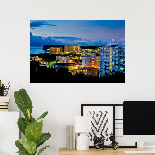 Tamuning Guam Poster (Thuiskantoor)
