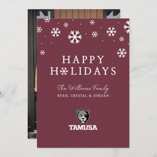 TAMUSA Jaguars Feestdagenkaart (Voorkant / Achterkant)