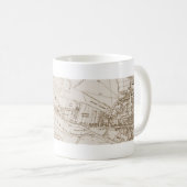 Tamworth mok oude kaart (Voorkant rechts)
