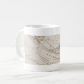 Tamworth mok oude kaart (Voorkant links)